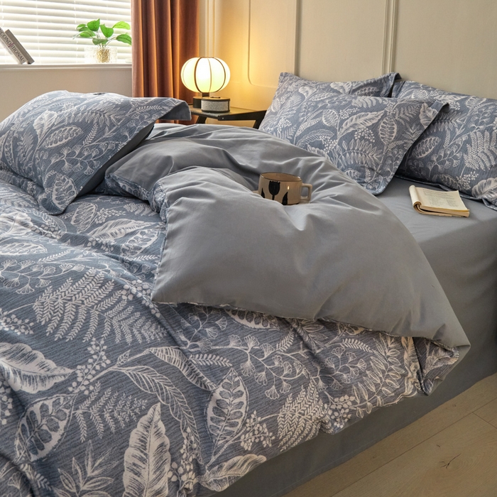 91家纺网 家纺一手货源 找家纺 涵宸家纺 2024新款加厚全棉磨毛印花四件套--罗马系列 F阡陌