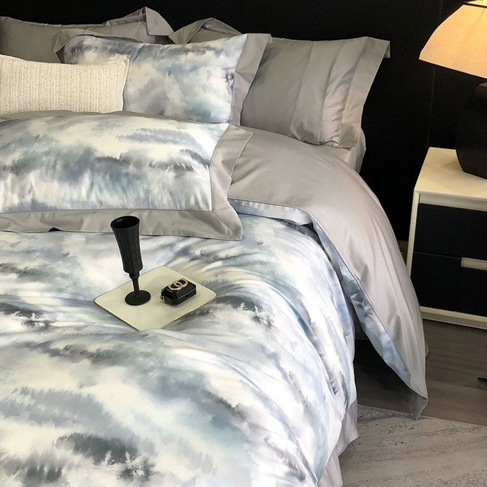 91家纺网 家纺一手货源 找家纺 金麦家纺 2024新款全棉数码印花四件套系列 繁苏