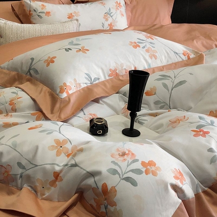 91家纺网 家纺一手货源 找家纺 （总）金麦家纺 2024新款全棉数码印花四件套系列