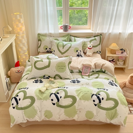 91家纺网 家纺一手货源 找家纺 （总）涵宸家纺 2024新款加厚全棉磨毛印花四件套--罗马系列