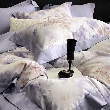 91家纺网 家纺一手货源 找家纺 （总）金麦家纺 2024新款全棉数码印花四件套系列