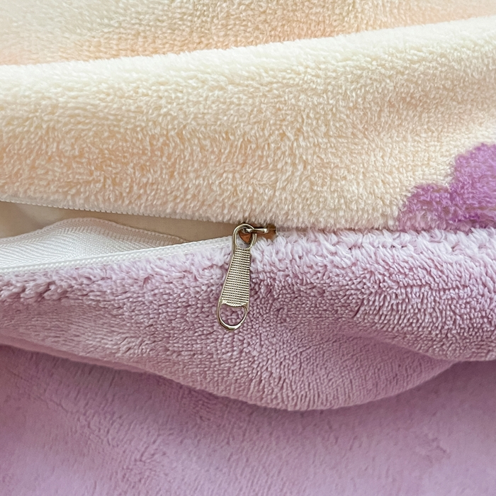 91家纺网 家纺一手货源 找家纺 沐慕 2024新款200g加厚牛奶绒四件套 紫色郁金香