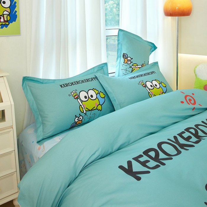 91家纺网 家纺一手货源 找家纺 蘭菲家纺 2024新款全棉大版卡通三丽鸥四件套 画自己