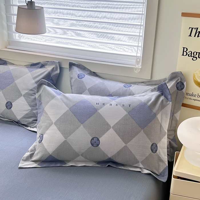 91家纺网 家纺一手货源 找家纺 品乐家纺 2024新款全棉生态棉印花磨毛四件套 乔顿-灰