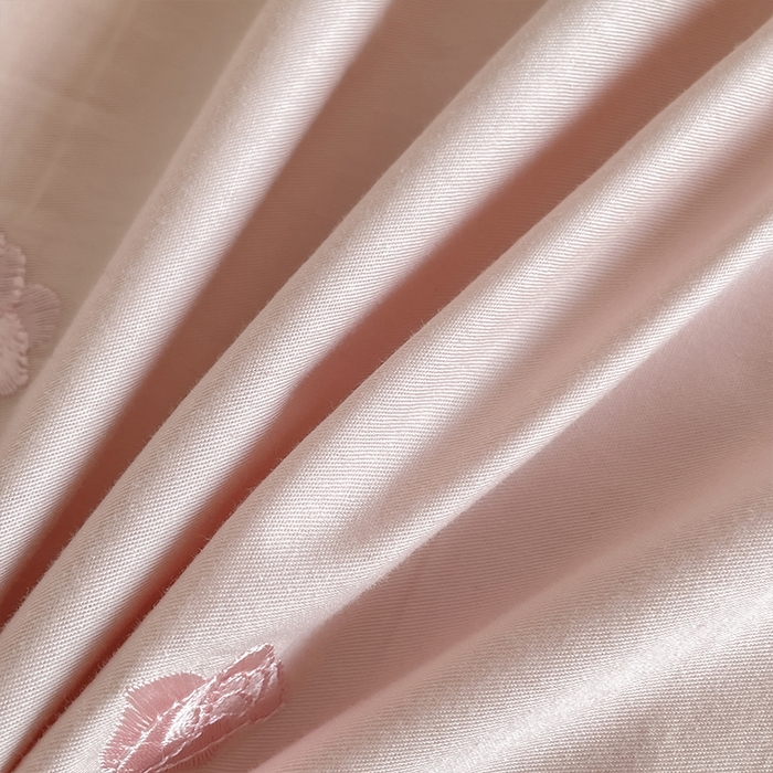 91家纺网 家纺一手货源 找家纺 理想家家纺 2024新款全棉轻奢刺绣四件套-花韵 花韵-粉