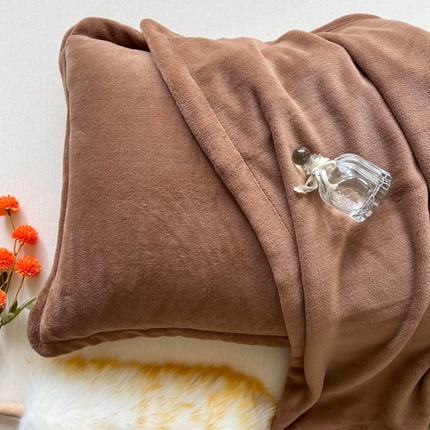 91家纺网 家纺一手货源 找家纺 （总）百寐 2024新款纯色牛奶绒抗静电加厚保暖信封加大枕套单品