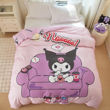 蘭菲家纺 2024新款全棉大版卡通三丽鸥单品被套 星期天
