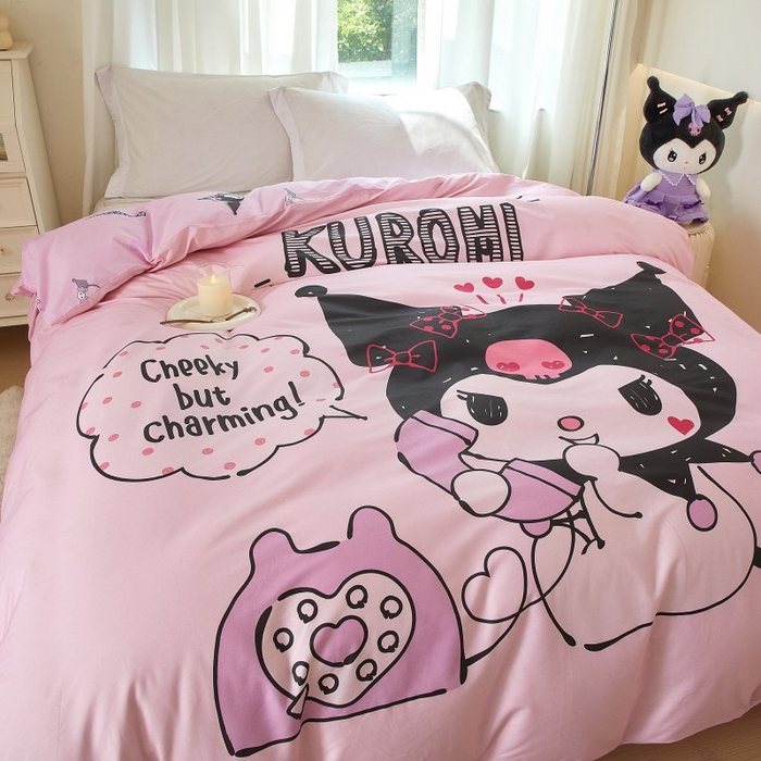 91家纺网 家纺一手货源 找家纺 蘭菲家纺 2024新款全棉大版卡通三丽鸥单品被套 明天见