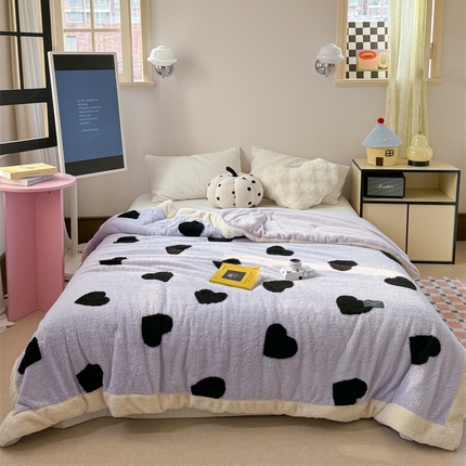 91家纺网 家纺一手货源 找家纺 （总）暖生活 2024新款舒棉绒提花多功能毛毯被