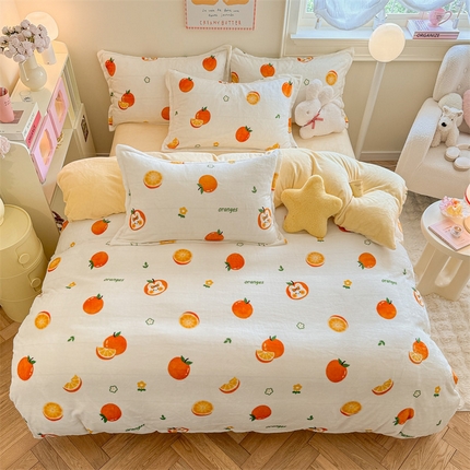 91家纺网 家纺一手货源 找家纺 （总）名兮家居 2024新款高克重加厚牛奶绒单被套