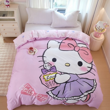 蘭菲家纺 2024新款全棉大版卡通三丽鸥单品被套 咪咪