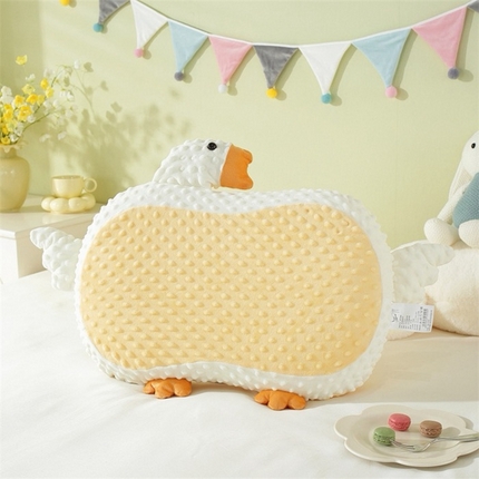 91家纺网 家纺一手货源 找家纺 （总）芯辰 2024新款记忆棉安抚豆豆枕快乐鸭猫肚枕头枕芯35*55