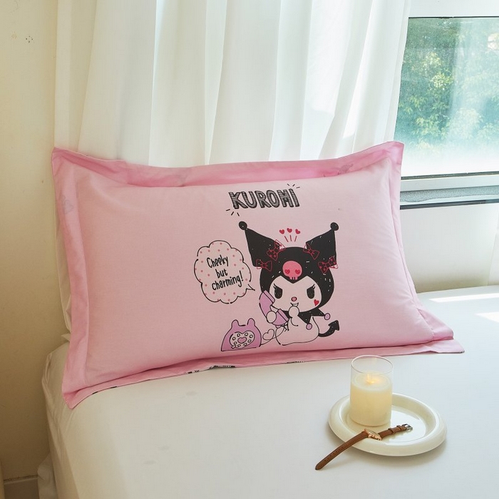 91家纺网 家纺一手货源 找家纺 蘭菲家纺 2024新款全棉大版卡通三丽鸥单品枕套 明天见