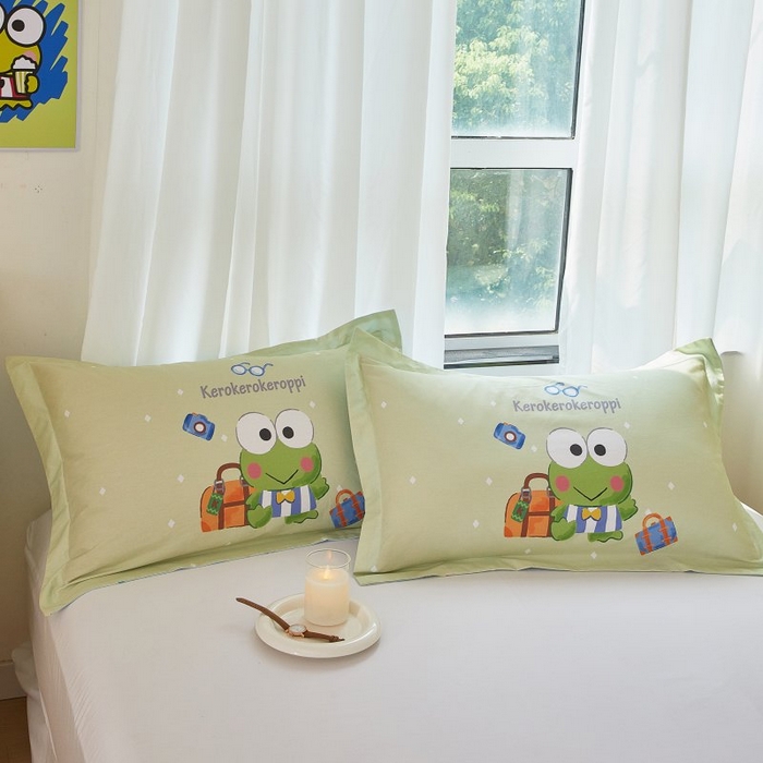 91家纺网 家纺一手货源 找家纺 蘭菲家纺 2024新款全棉大版卡通三丽鸥单品枕套 旅行家