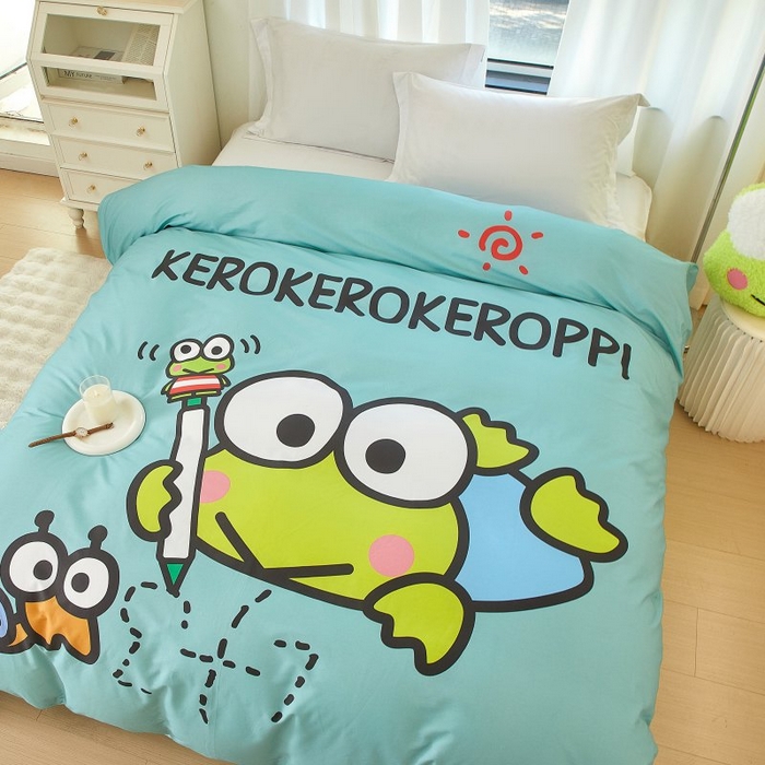 91家纺网 家纺一手货源 找家纺 蘭菲家纺 2024新款全棉大版卡通三丽鸥单品被套 画自己