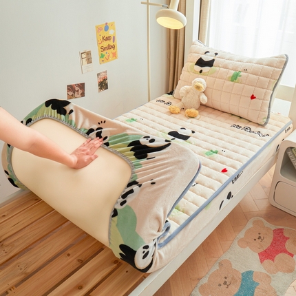 91家纺网 家纺一手货源 找家纺 （总）爱思凯家纺 2025新款【学生】牛奶绒加棉床笠