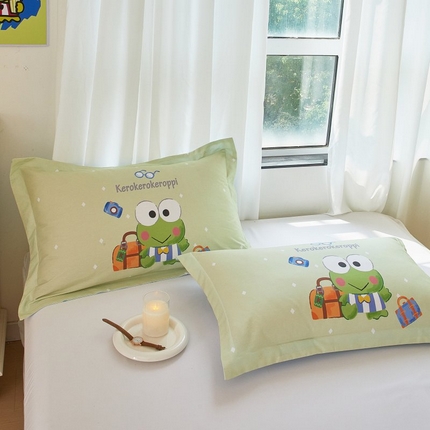 蘭菲家纺 2024新款全棉大版卡通三丽鸥单品枕套 旅行家