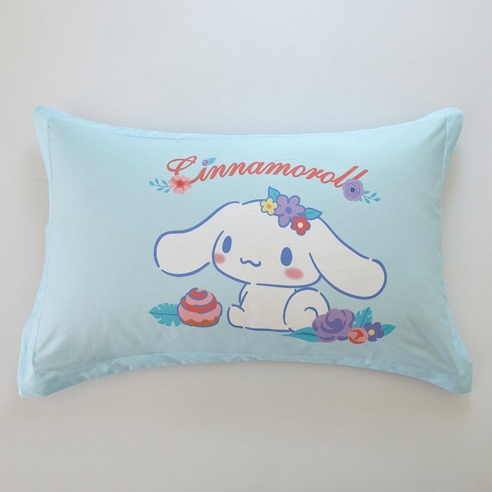 91家纺网 家纺一手货源 找家纺 蘭菲家纺 2024新款全棉大版卡通三丽鸥单品枕套 泡芙