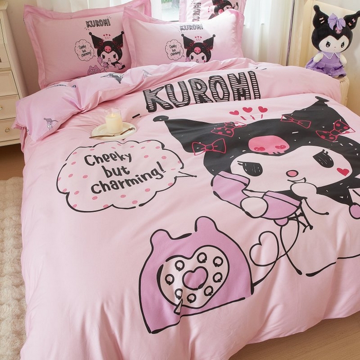 91家纺网 家纺一手货源 找家纺 蘭菲家纺 2024新款全棉大版卡通三丽鸥四件套 明天见