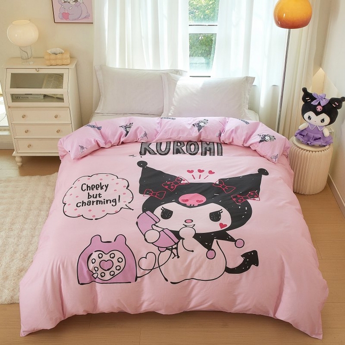 91家纺网 家纺一手货源 找家纺 蘭菲家纺 2024新款全棉大版卡通三丽鸥单品被套 明天见