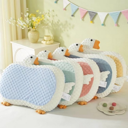 91家纺网 家纺一手货源 找家纺 （总）芯辰 2024新款记忆棉安抚豆豆枕快乐鸭猫肚枕头枕芯35*55