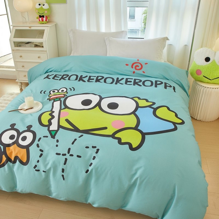 91家纺网 家纺一手货源 找家纺 蘭菲家纺 2024新款全棉大版卡通三丽鸥单品被套 画自己