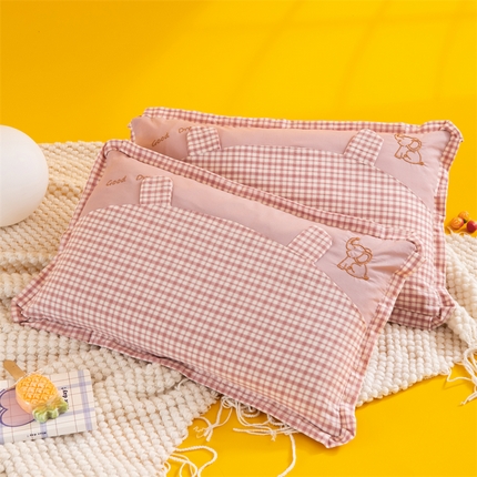 91家纺网 家纺一手货源 找家纺 （总）织布人 2024新款荞麦枕全棉卡通花边荞麦枕1-12岁儿童枕学生宿舍枕头+枕芯30*50cm