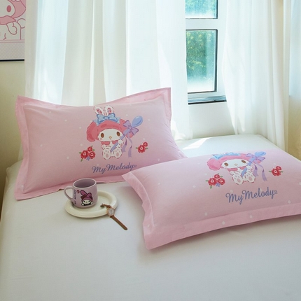 （总）蘭菲家纺 2024新款全棉大版卡通三丽鸥单品枕套