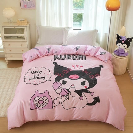 91家纺网 家纺一手货源 找家纺 蘭菲家纺 2024新款全棉大版卡通三丽鸥单品被套 明天见