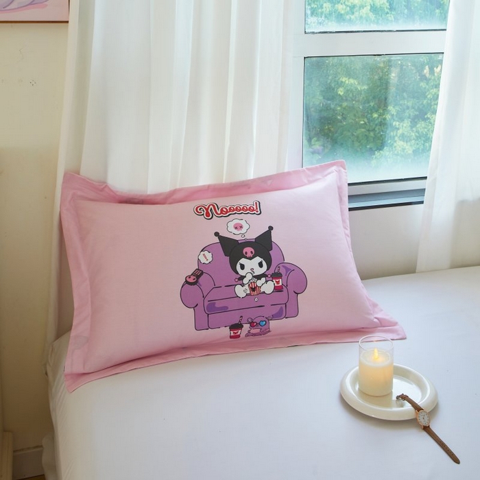 91家纺网 家纺一手货源 找家纺 蘭菲家纺 2024新款全棉大版卡通三丽鸥单品枕套 星期天