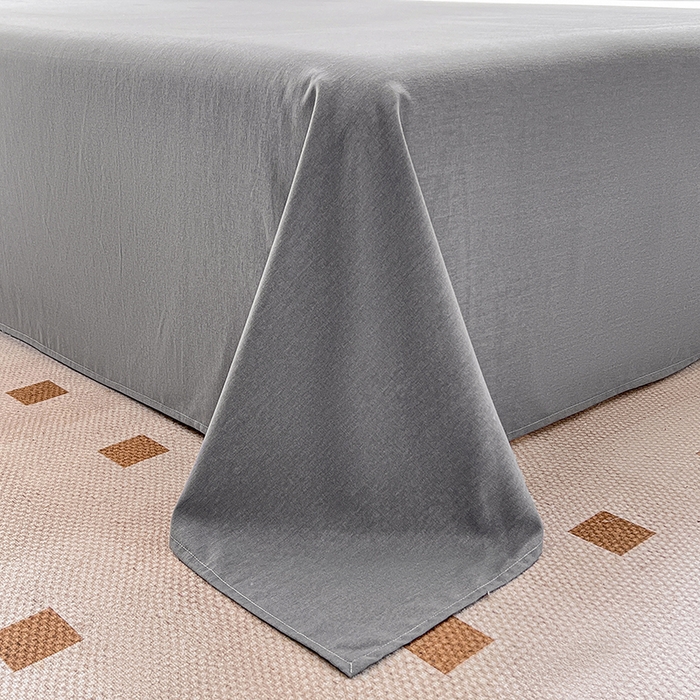 91家纺网 家纺一手货源 找家纺 品乐家纺 2024新款全棉生态棉印花磨毛四件套 乔顿-灰