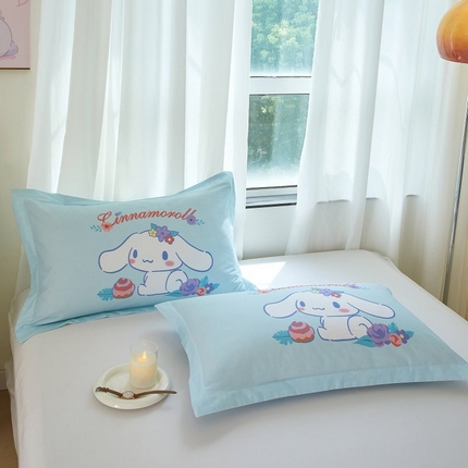 蘭菲家纺 2024新款全棉大版卡通三丽鸥单品枕套 泡芙