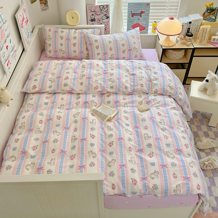 91家纺网 家纺一手货源 找家纺 （总）TT.one 塔塔家居 2025新款卡通风全棉印花四件套-奶萌系列