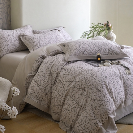 91家纺网 家纺一手货源 找家纺 （总）薏思家纺 2025新款磨毛大飞边工艺四件套-海棠依旧系列