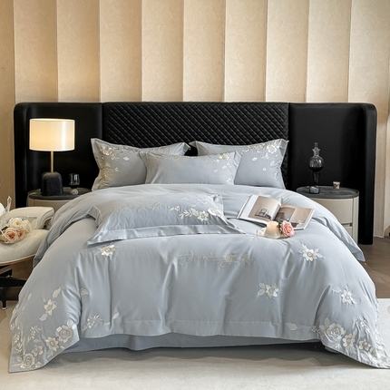 爱缦 2024新款全棉加厚磨毛四件套-美琳 碧云天