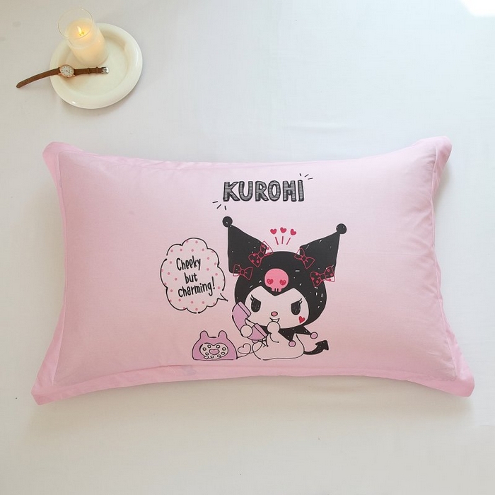 91家纺网 家纺一手货源 找家纺 蘭菲家纺 2024新款全棉大版卡通三丽鸥单品枕套 明天见