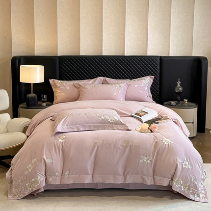 爱缦 2024新款全棉加厚磨毛四件套-美琳 春风桃李