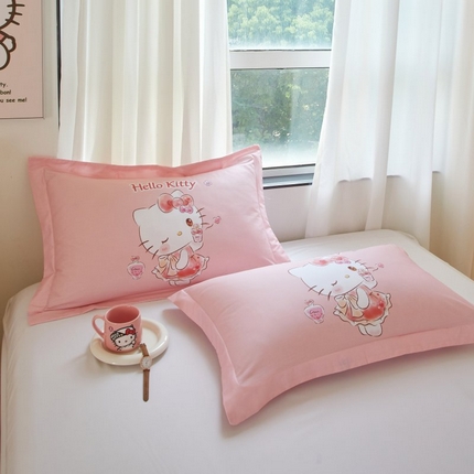 蘭菲家纺 2024新款全棉大版卡通三丽鸥单品枕套 甜睿