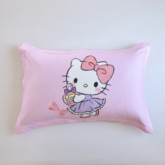 91家纺网 家纺一手货源 找家纺 蘭菲家纺 2024新款全棉大版卡通三丽鸥单品枕套 咪咪