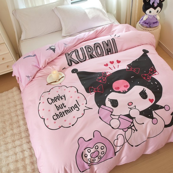 91家纺网 家纺一手货源 找家纺 蘭菲家纺 2024新款全棉大版卡通三丽鸥单品被套 明天见