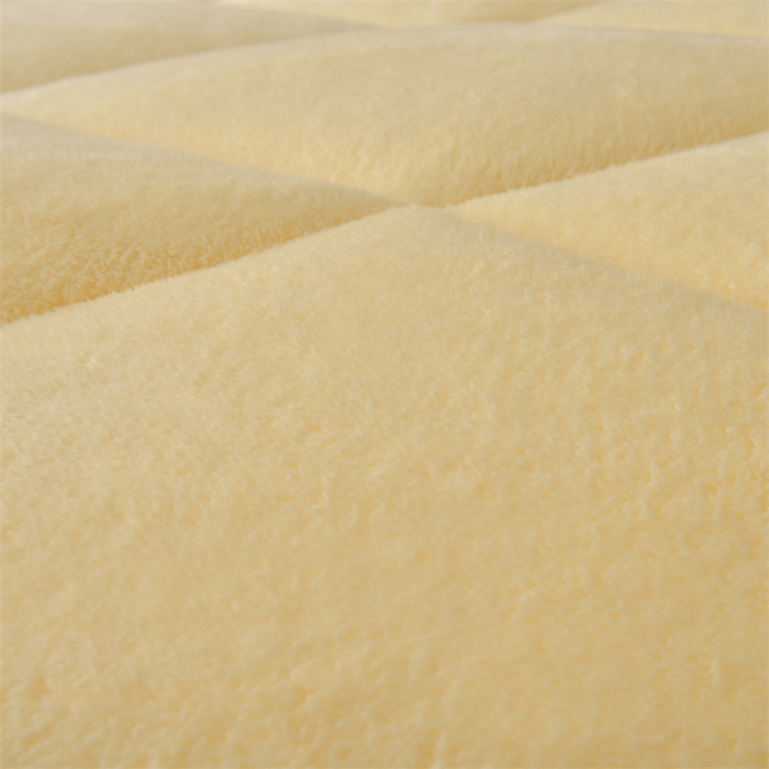 91家纺网 家纺一手货源 找家纺 笙意家纺 2025新款A类刺绣加厚保暖牛奶绒冬被四件套 亦暖-暖黄+米灰