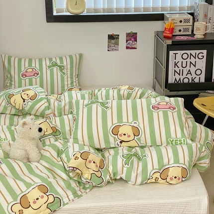 TT.one 塔塔家居 2025新款卡通风全棉印花单被套 动感汪星人