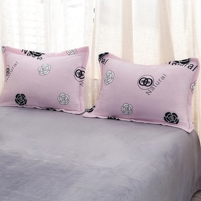 91家纺网 家纺一手货源 找家纺 2024新款加厚保暖小清新小版牛奶绒四件套 暗香