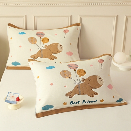 91家纺网 家纺一手货源 找家纺 （总）悦然毛巾被 2024新款全棉纱布枕巾6层加厚系列