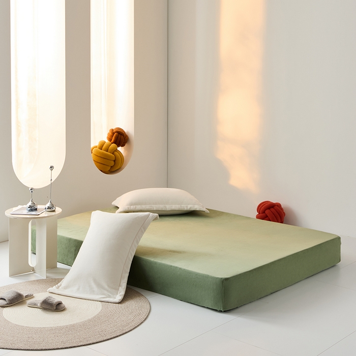 91家纺网 家纺一手货源 找家纺 LADYCOCO可可家居 2024新款牛奶3D绒立体雕花剪花单品系列-单床笠 深绿