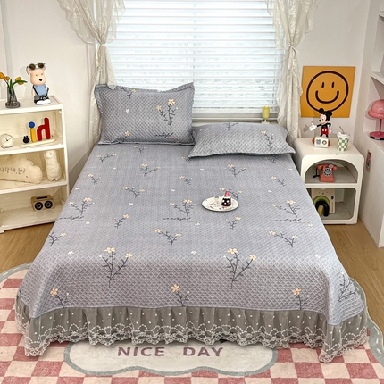 91家纺网 家纺一手货源 找家纺 手艺人 204新款亲肤化纤夹棉床盖榻榻米炕盖炕垫-CH系列 CH538