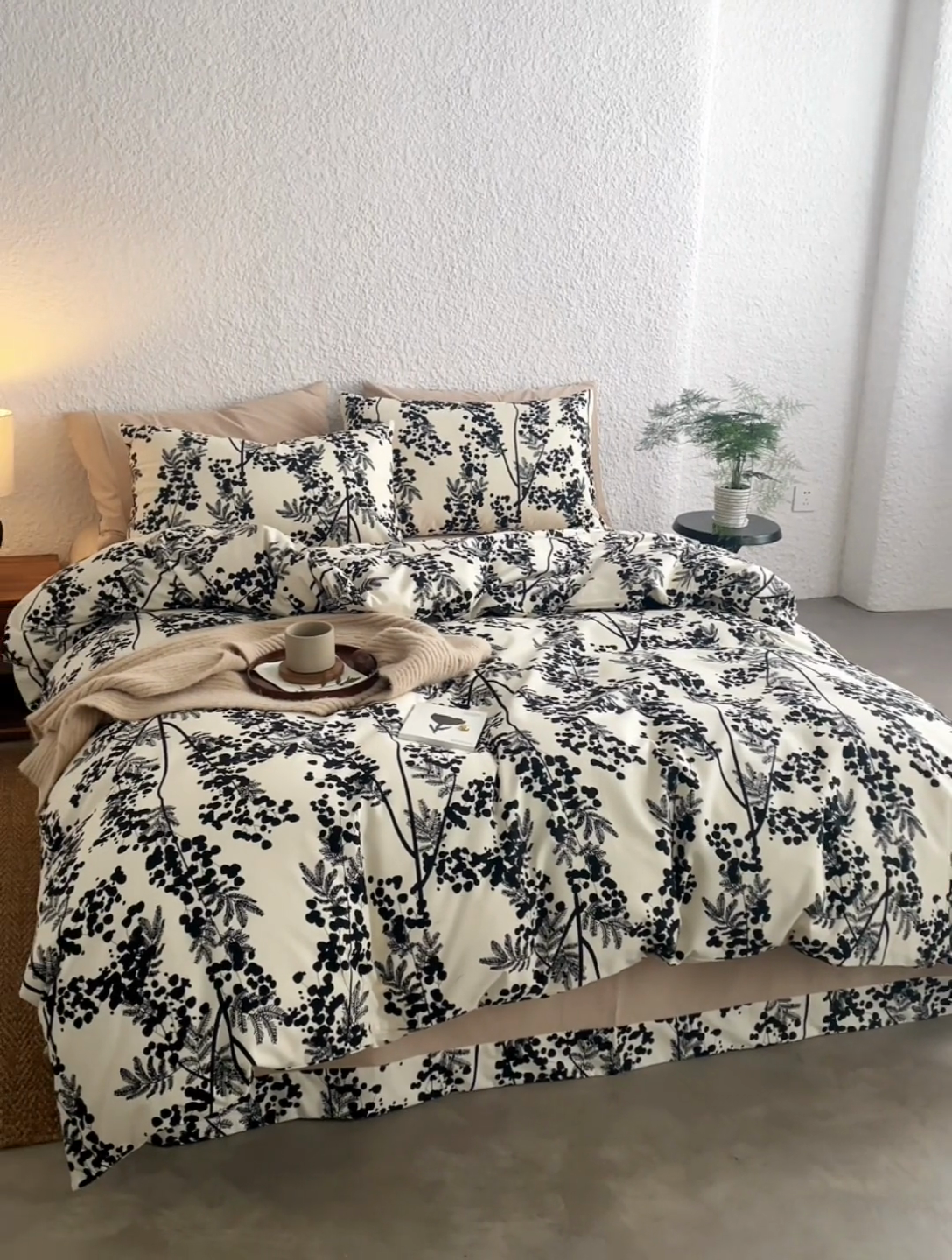 91家纺网 家纺一手货源 找家纺 千朵森 2024新款A类全棉活性陶瓷磨毛四件套 晚棠