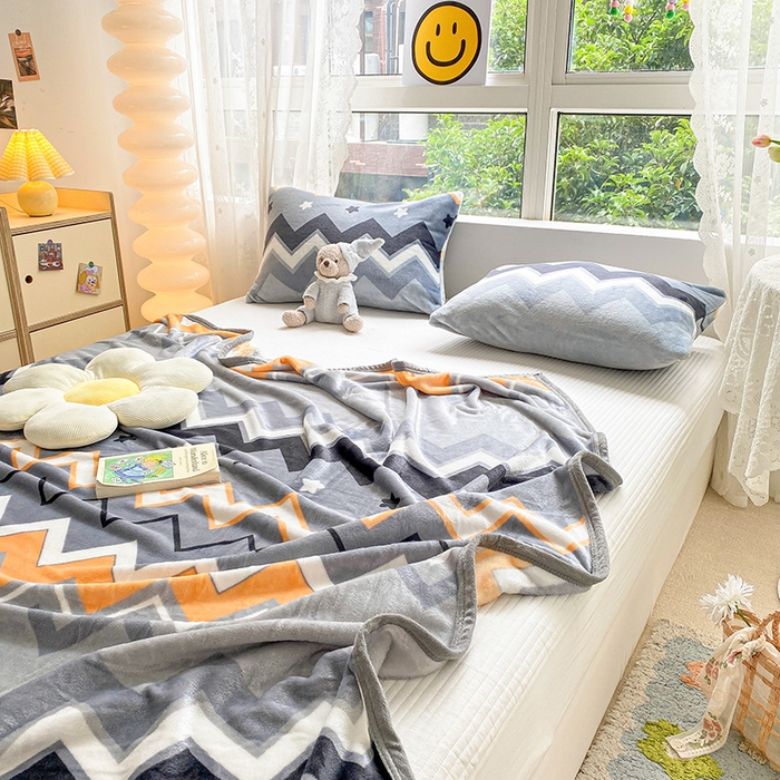 91家纺网 家纺一手货源 找家纺 慕尚家纺 2025新款雪貂绒高克重300g毛毯家用毛毯 波西米亚