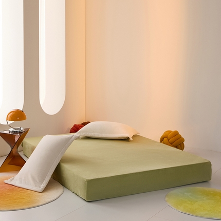 （总）LADYCOCO可可家居 2024新款牛奶3D绒立体雕花剪花单床笠