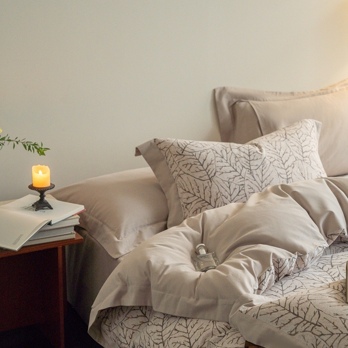 91家纺网 家纺一手货源 找家纺 （总）窝米 2024新款全棉磨毛工艺拼角款四件套系列